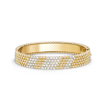 VCARPFYE00 - Perlée diamonds bracelet, 5 rows, medium model