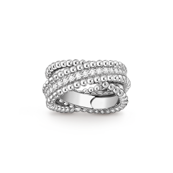VCARP9XQ00 - Perlée diamonds duo ring