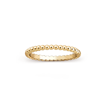 VCARPJMG00 - Perlée pearls of gold ring, small model